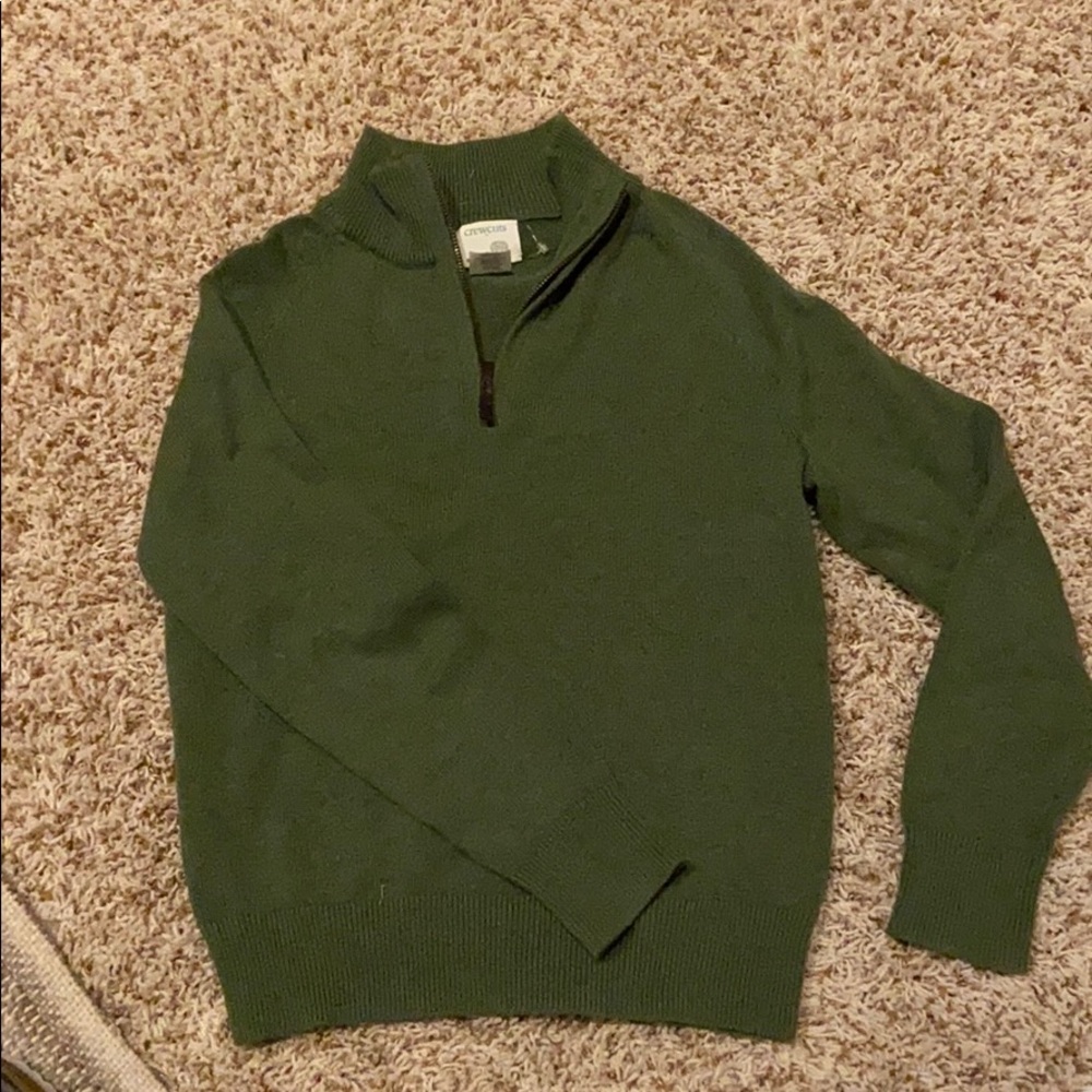 3/4 zip cotton sweater